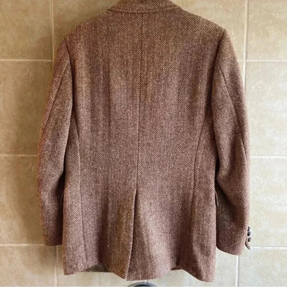 Vintage Adam’s Row Harris Tweed Wool Blazer Jacket Sports Coat Size 42R - Picture 10 of 13